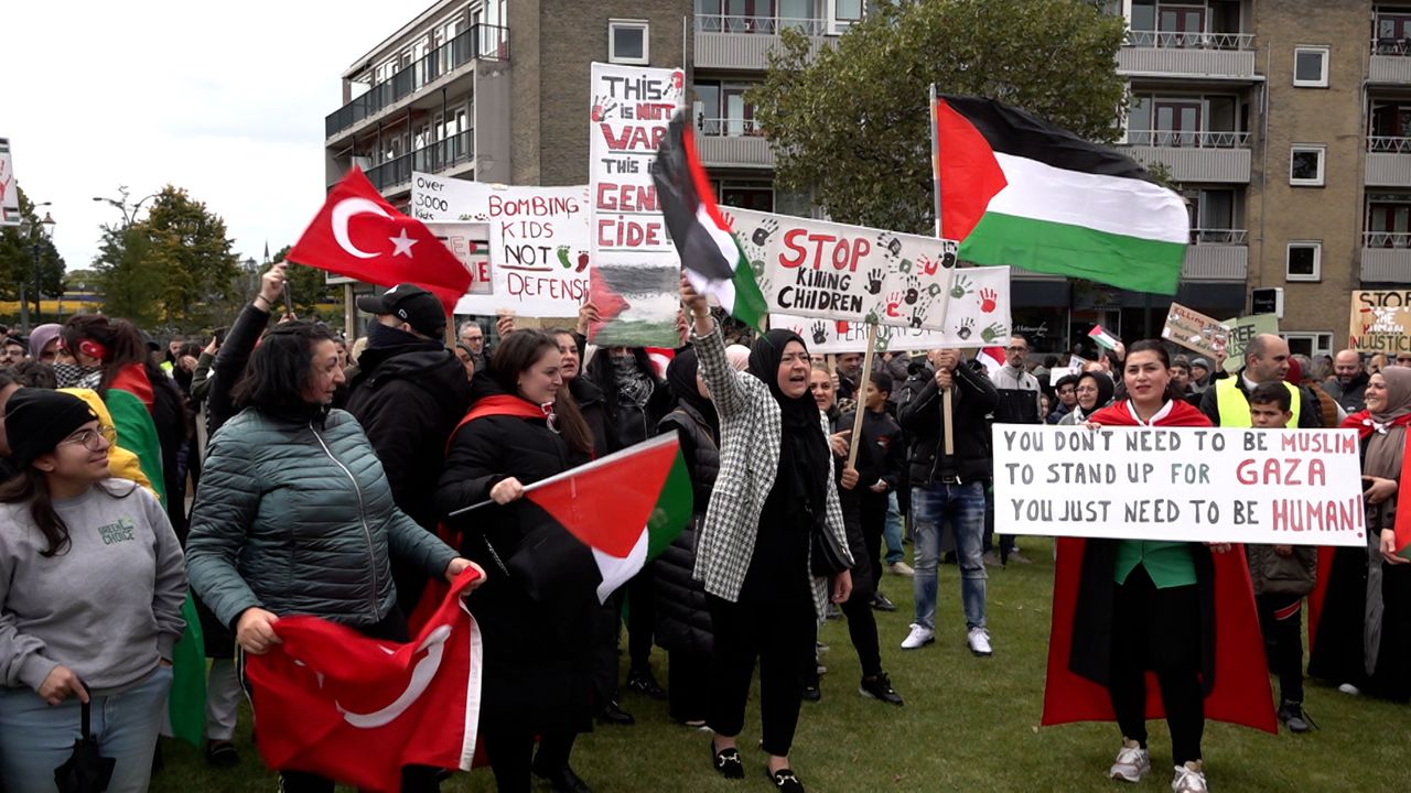 Drukbezochte Pro-Palestina-demonstratie Vraagt Aandacht Voor ...