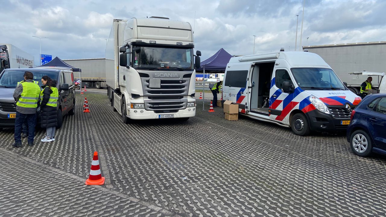 Grote controle transportsector aan Venlose grens