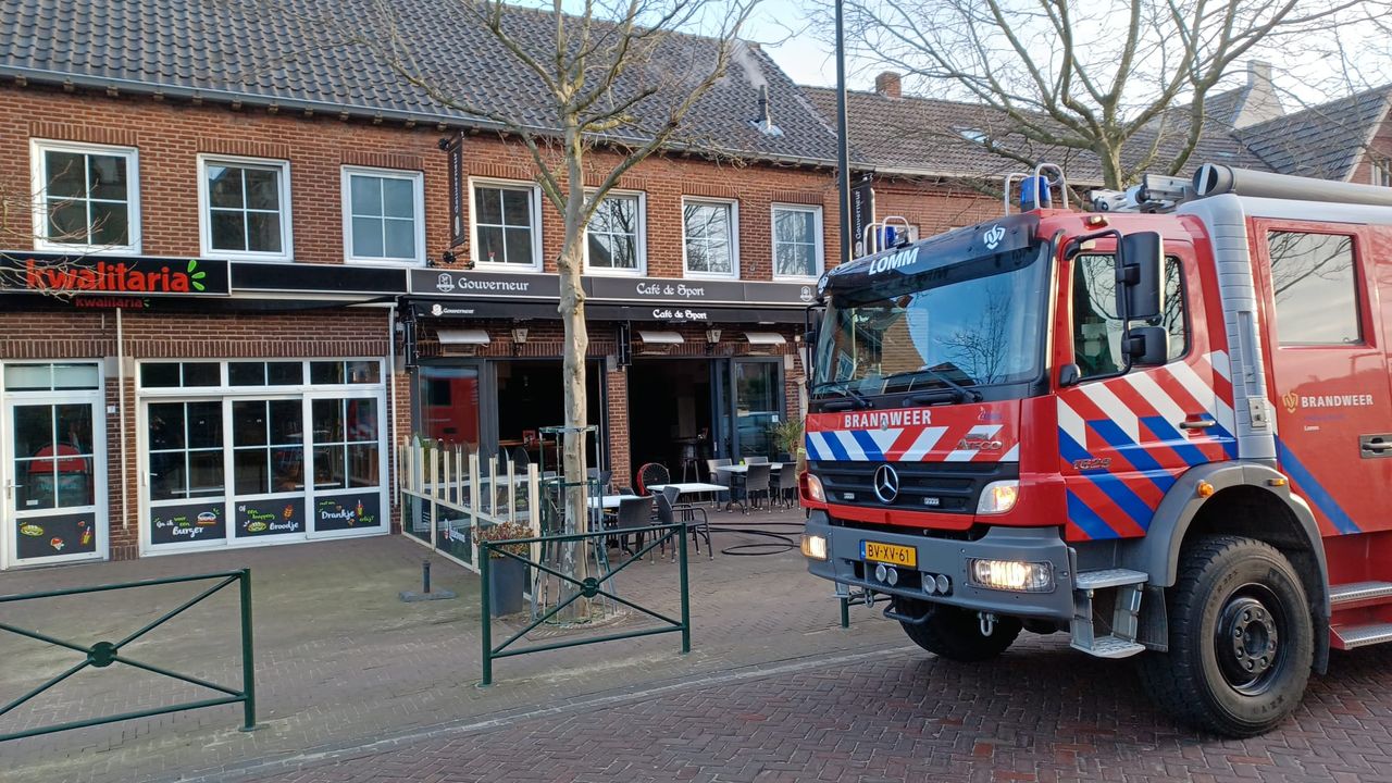Biljarttafel in brand in Veldens café