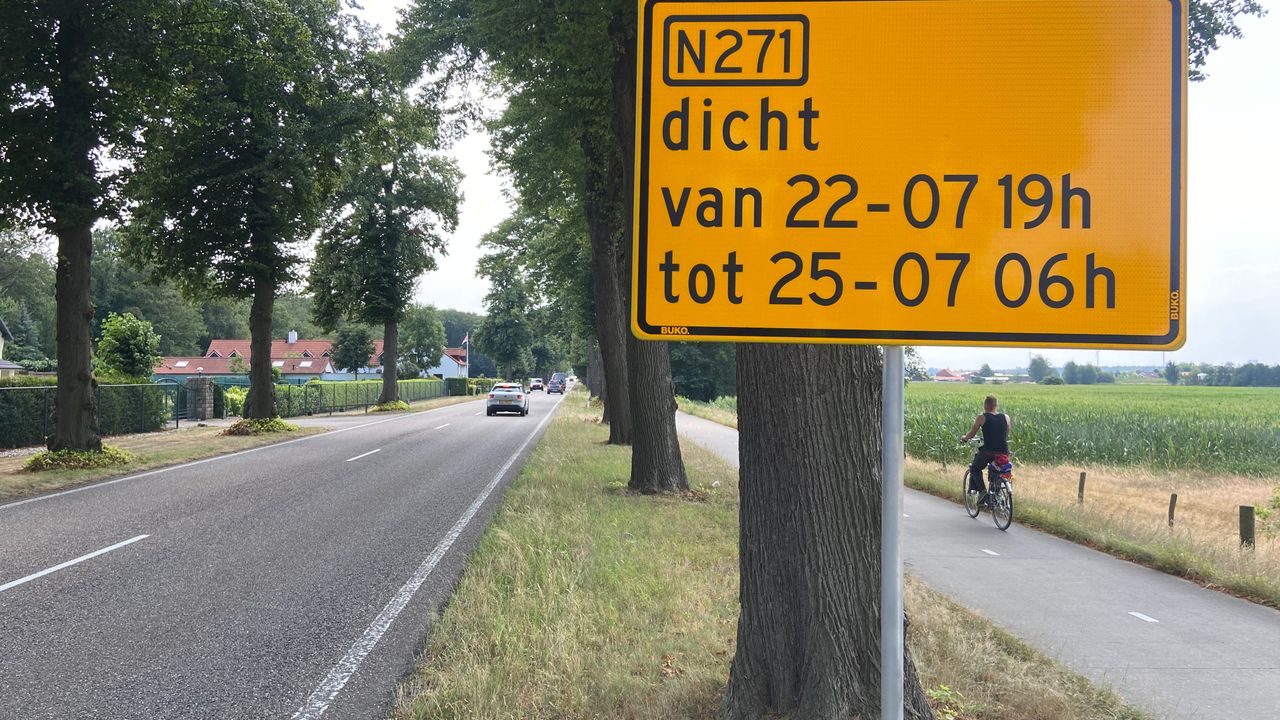 Rijksweg komend weekend dicht tussen Velden en Lomm